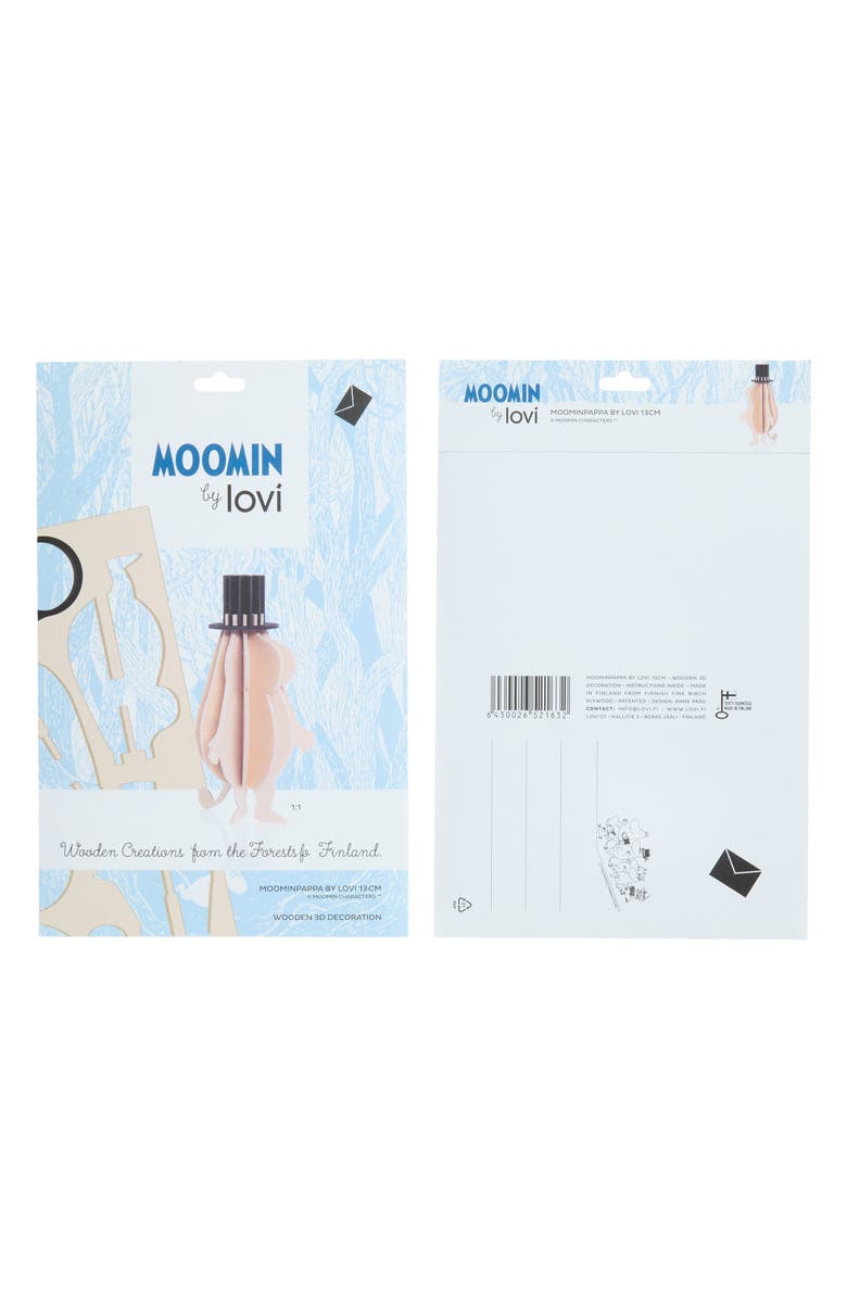 Just Dutch Lovi Moominpapa Craft Figure, Alternate, color, Natural