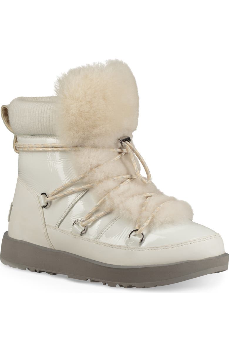 UGG<sup>®</sup> Highland Genuine Shearling Waterproof Bootie, Main, color,