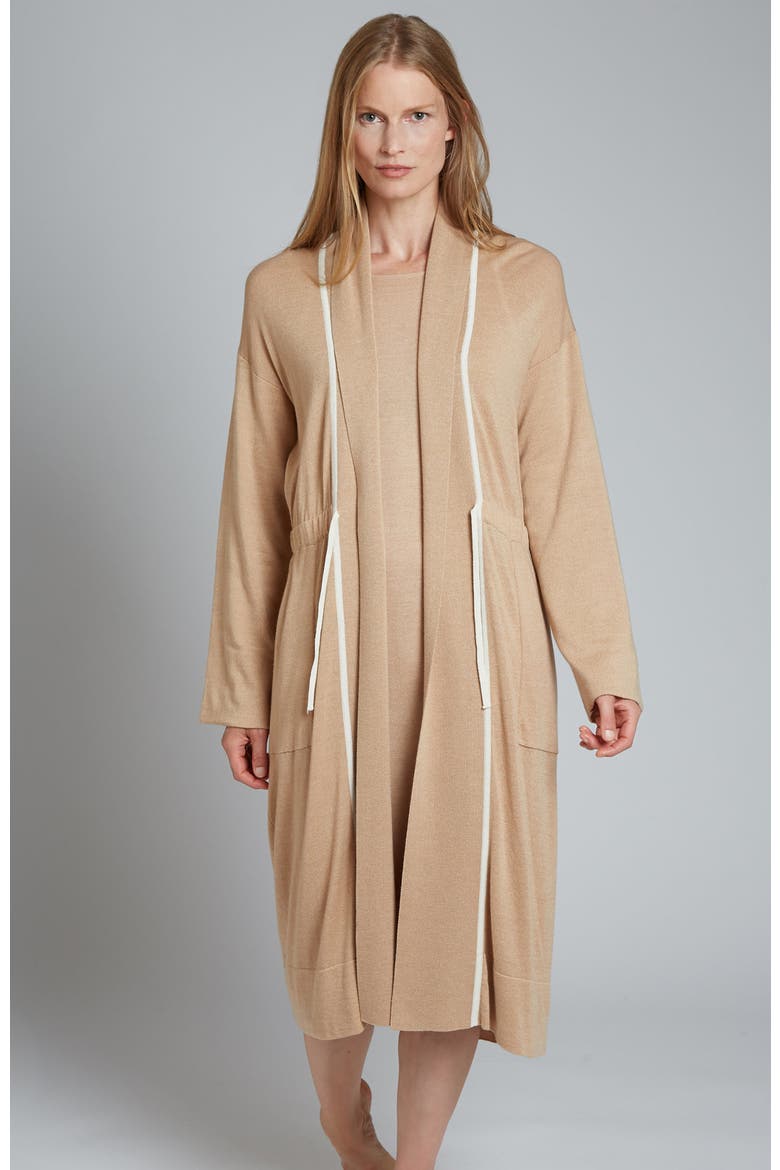 Smoking Robe, Alternate, color, Camel