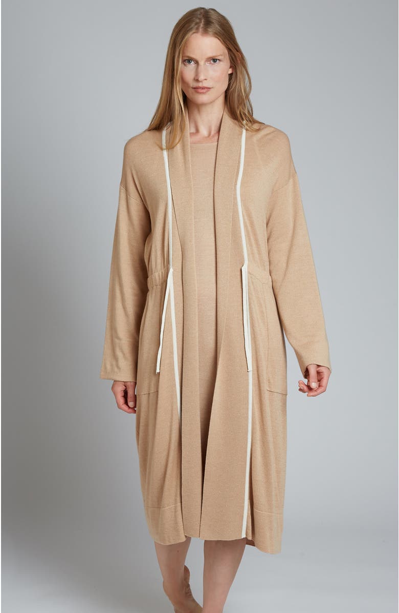 oyun Smoking Robe, Alternate, color, Camel