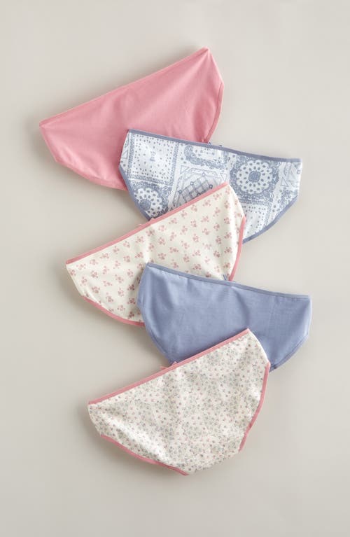 Nordstrom Kids' Assorted 5-pack Hipster Briefs In Multi