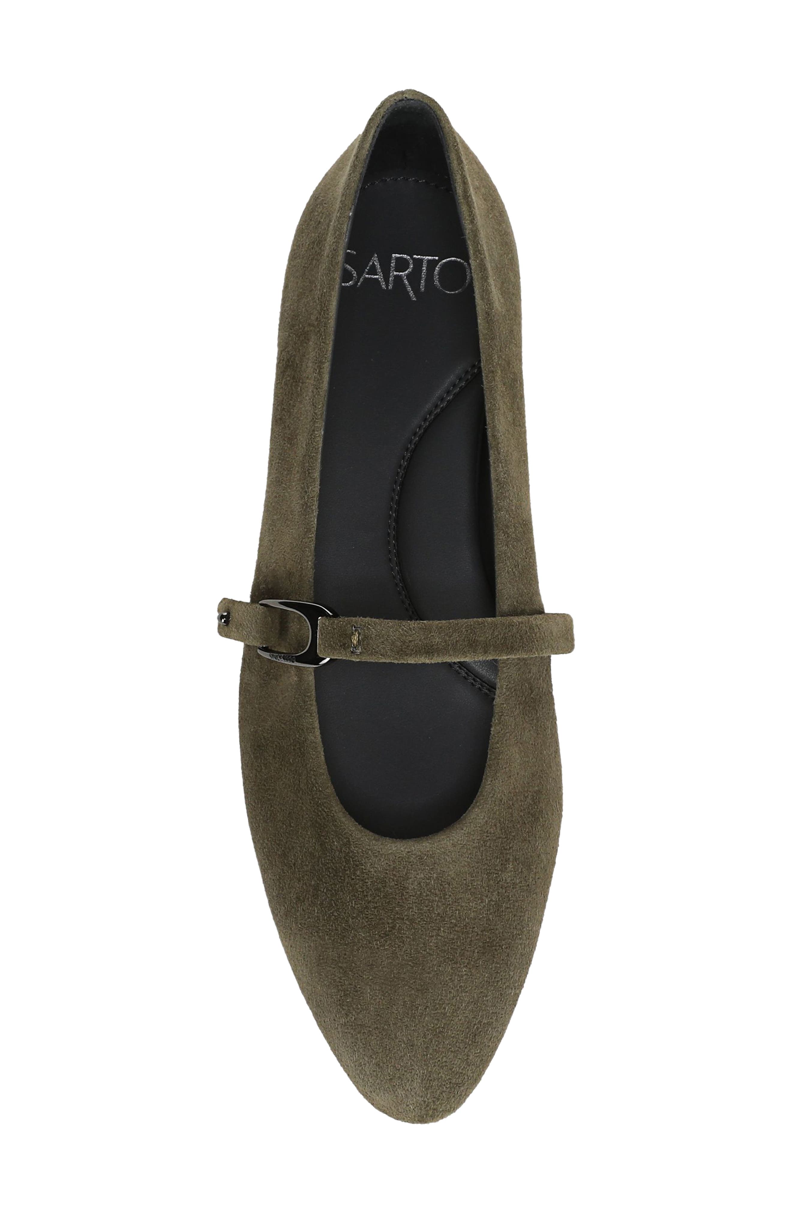 Rubina Flat, Alternate, color, GREEN LEATHER