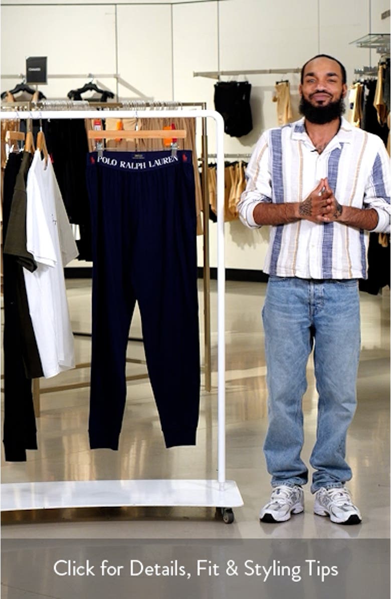 Mercerized Cotton Pajama Joggers, sales video thumbnail