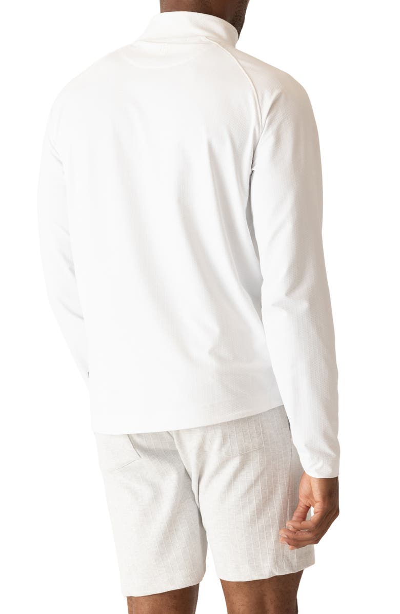 DEKE Links Jacquard Quarter Zip Pullover, Alternate, color, White