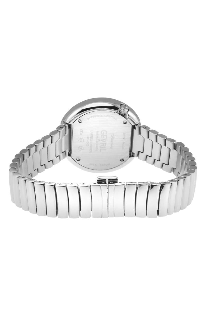GEVRIL Gandria Diamond Bracelet Watch, 36mm - 0.5ct., Alternate, color, Silver
