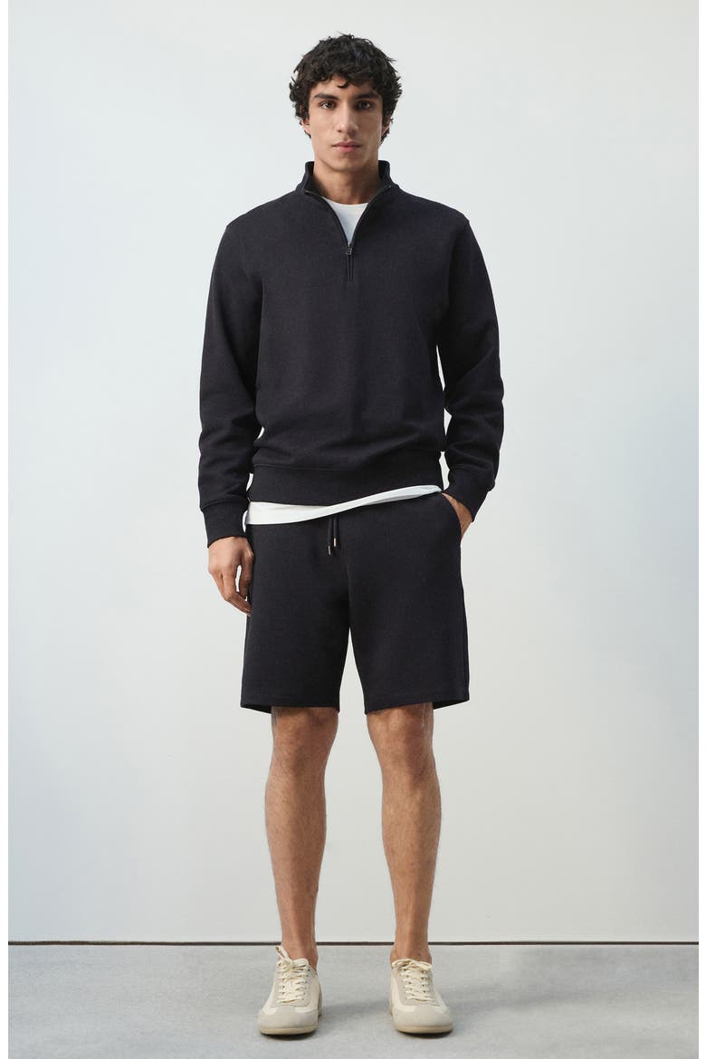 Cotton Drawstring Shorts, Alternate, color, NAVY