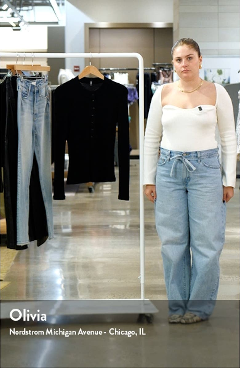 Waffle Knit Cotton Henley, sales video thumbnail