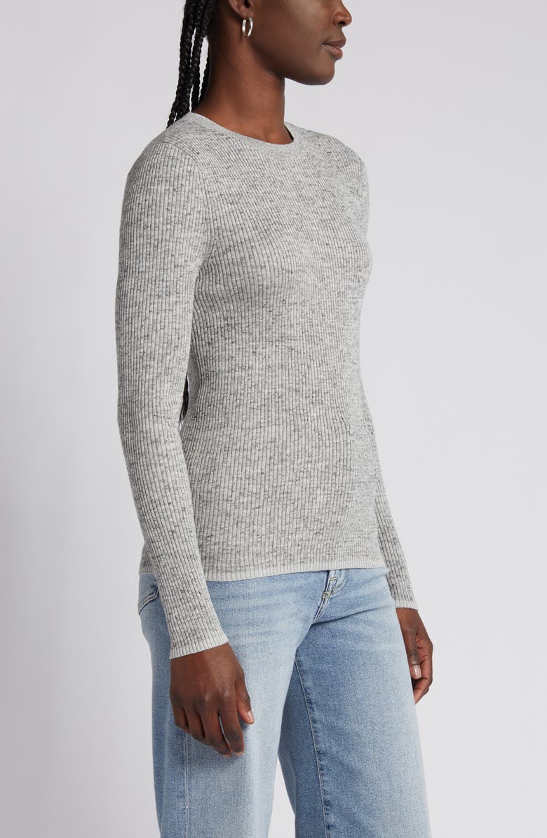 Treasure & Bond Crewneck Rib Sweater, Alternate, color,