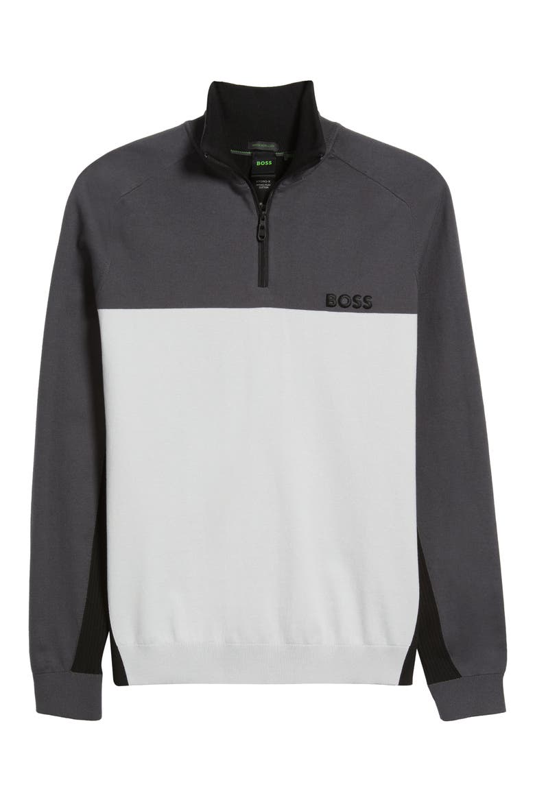 Hydro-X Water-Repellent Golf Half Zip Pullover, Alternate, color, LIGHT GREY