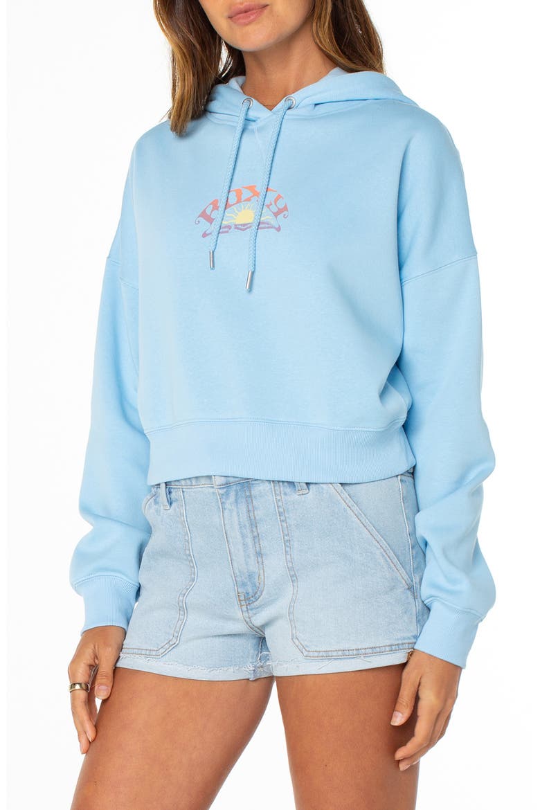Breakwater Fleece Graphic Hoodie, Alternate, color, AIRY BLUE