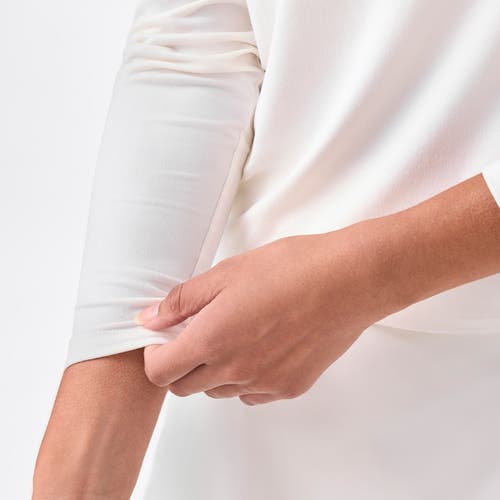 Tavi Brushed Tec Knit Long Sleeve In White