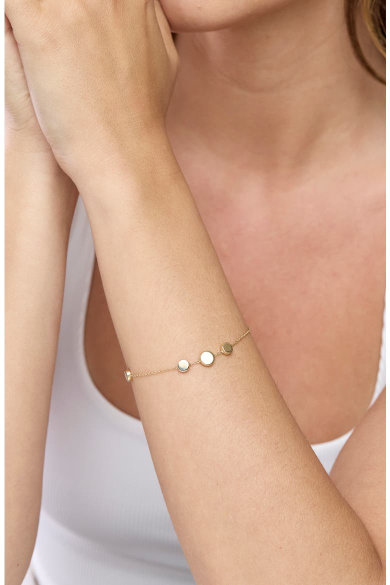 14k Gold Chain Bracelet, Alternate, color, 14KY