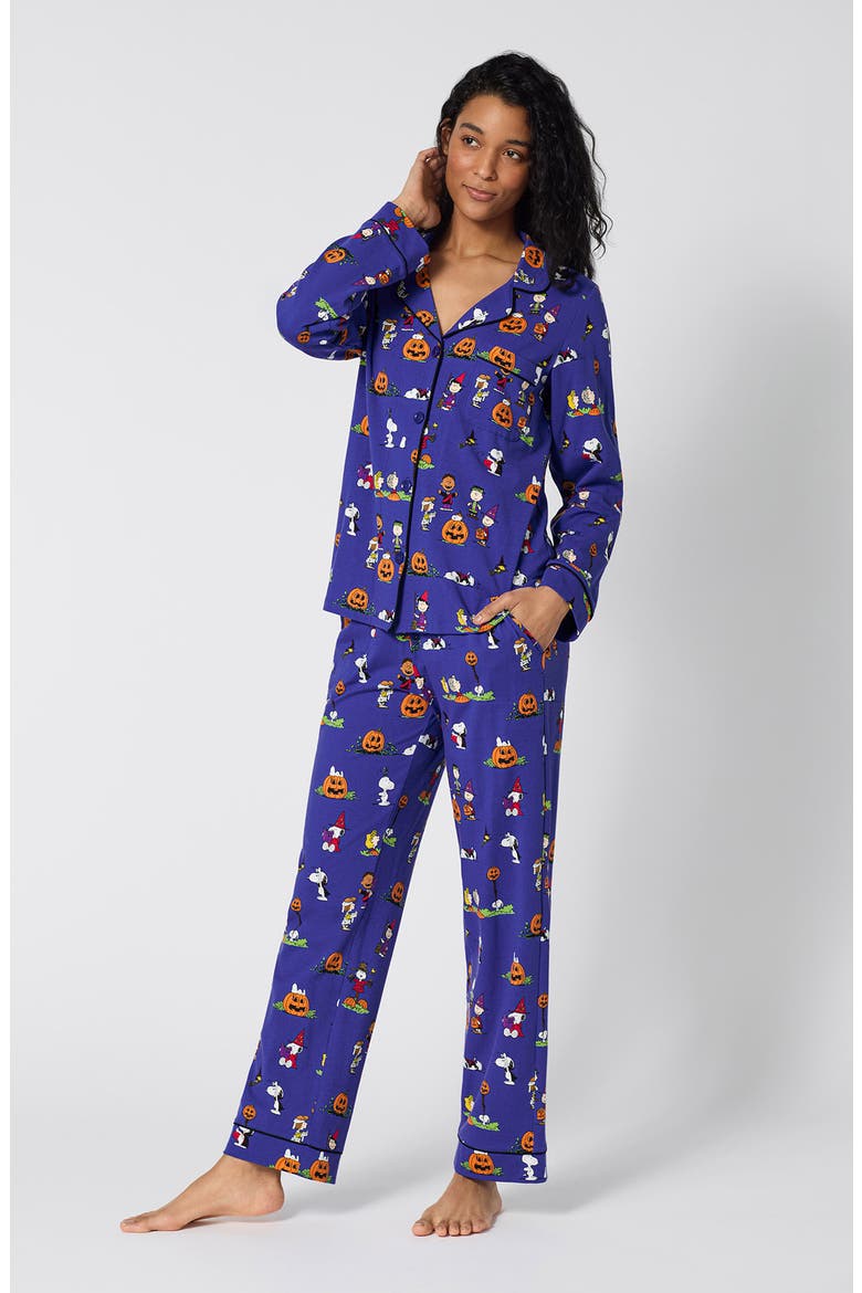 Peanuts Spooky Season Cotton Blend Pajamas, Alternate, color, SPOOKY SEASON SNOOPY
