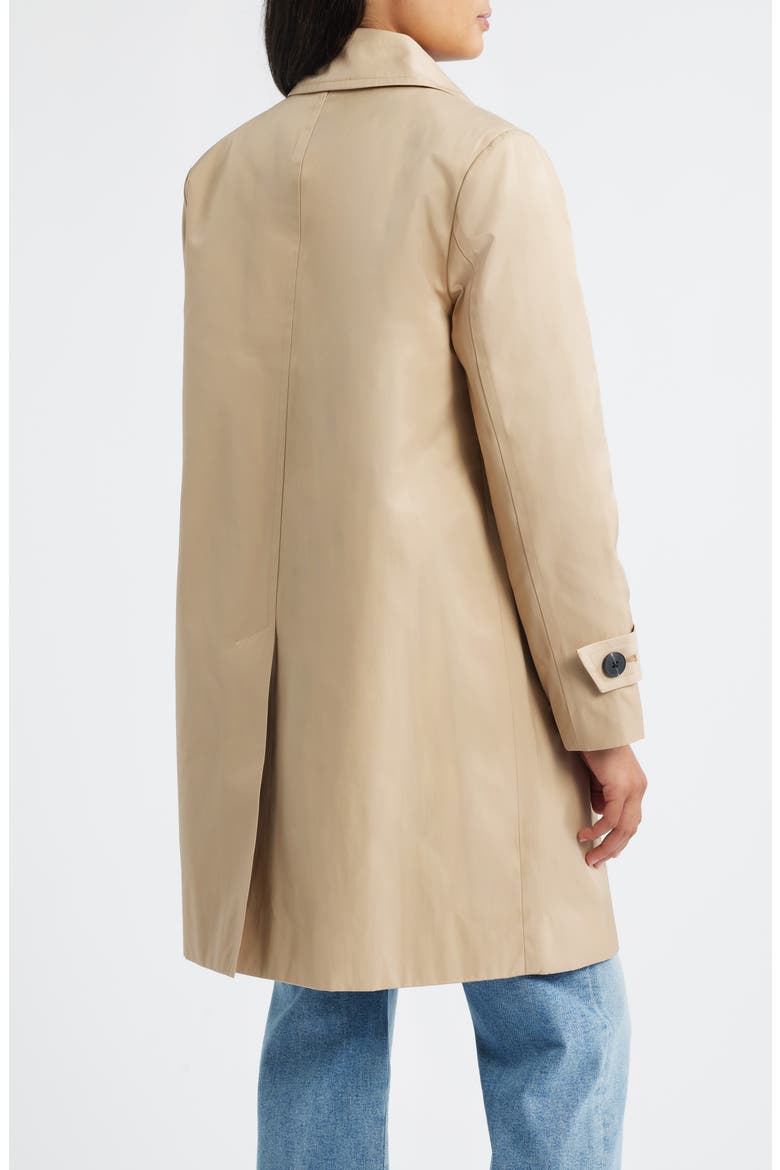 Short Raincoat with Scarf, Alternate, color, STONE
