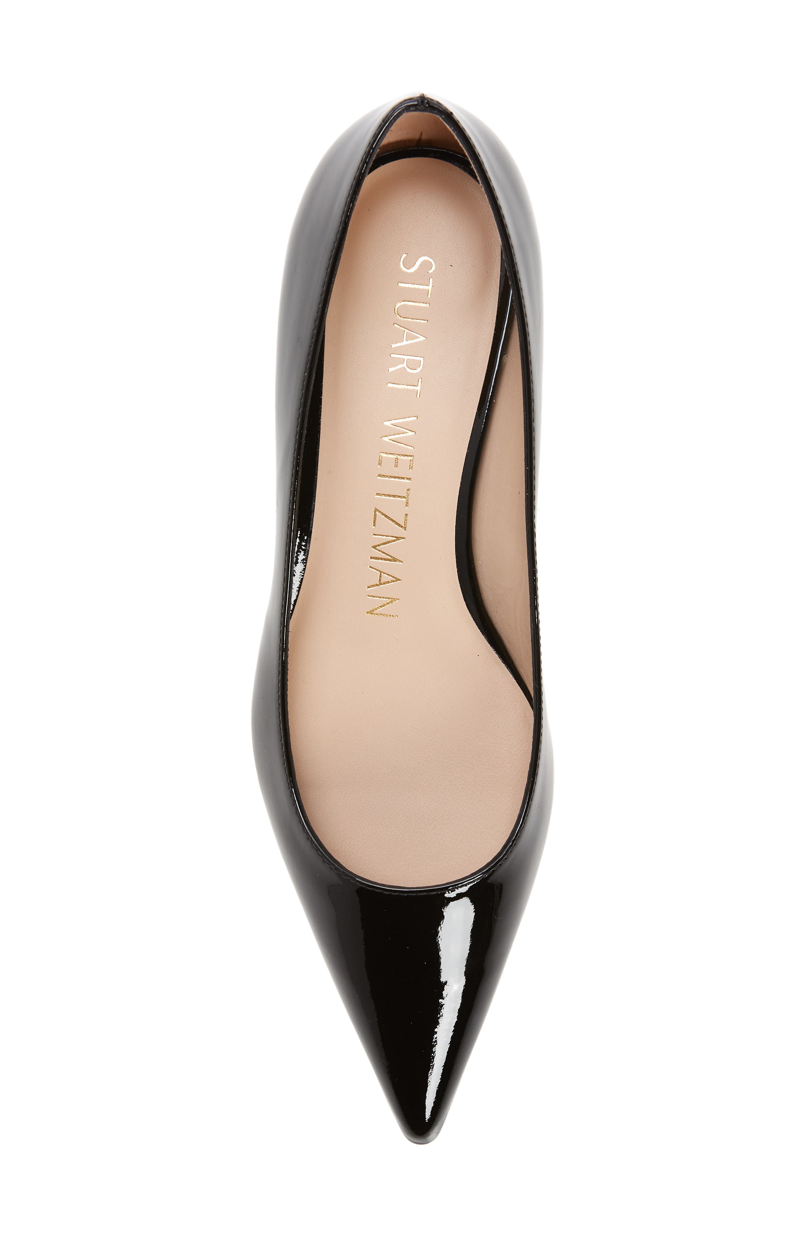 Stuart Weitzman Stuart Pointed Toe Flat, Alternate, color, 