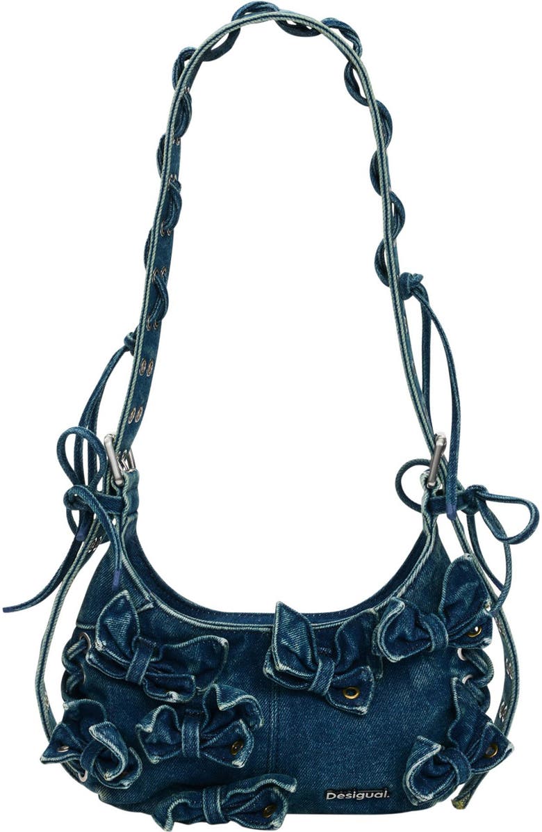 Desigual Denim Shoulder Bag, Main, color,