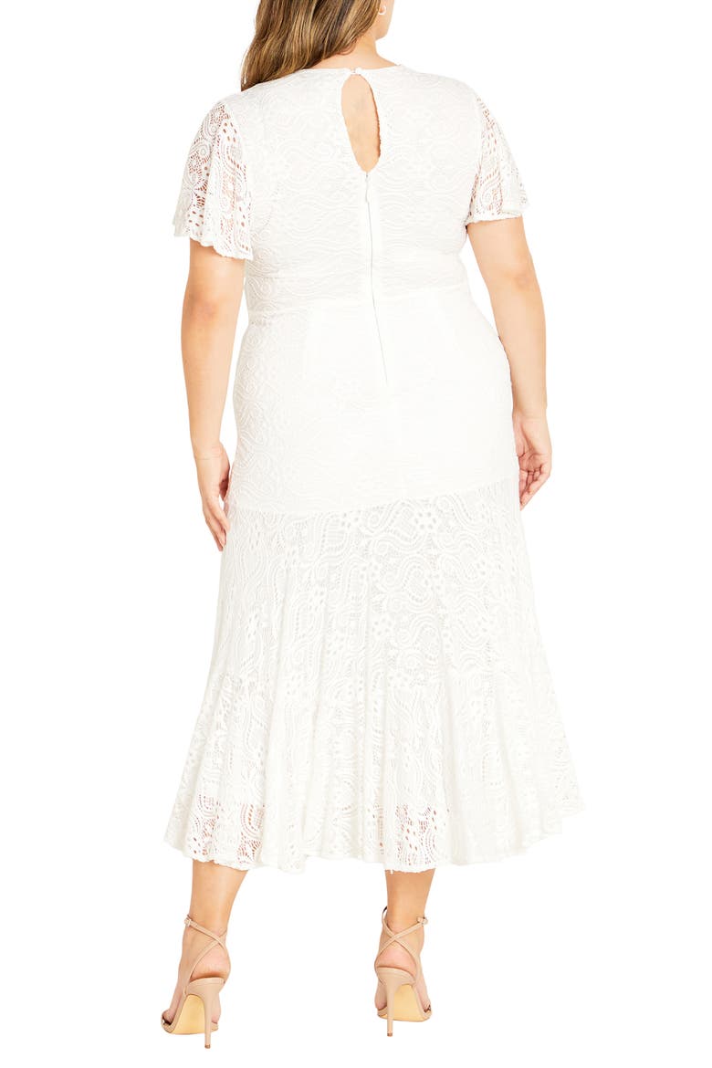 Christa Lace Shift Dress, Alternate, color, IVORY