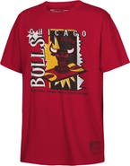 Mitchell & Ness Youth Mitchell & Ness Red Chicago Bulls Retro '90s Poster T-Shirt