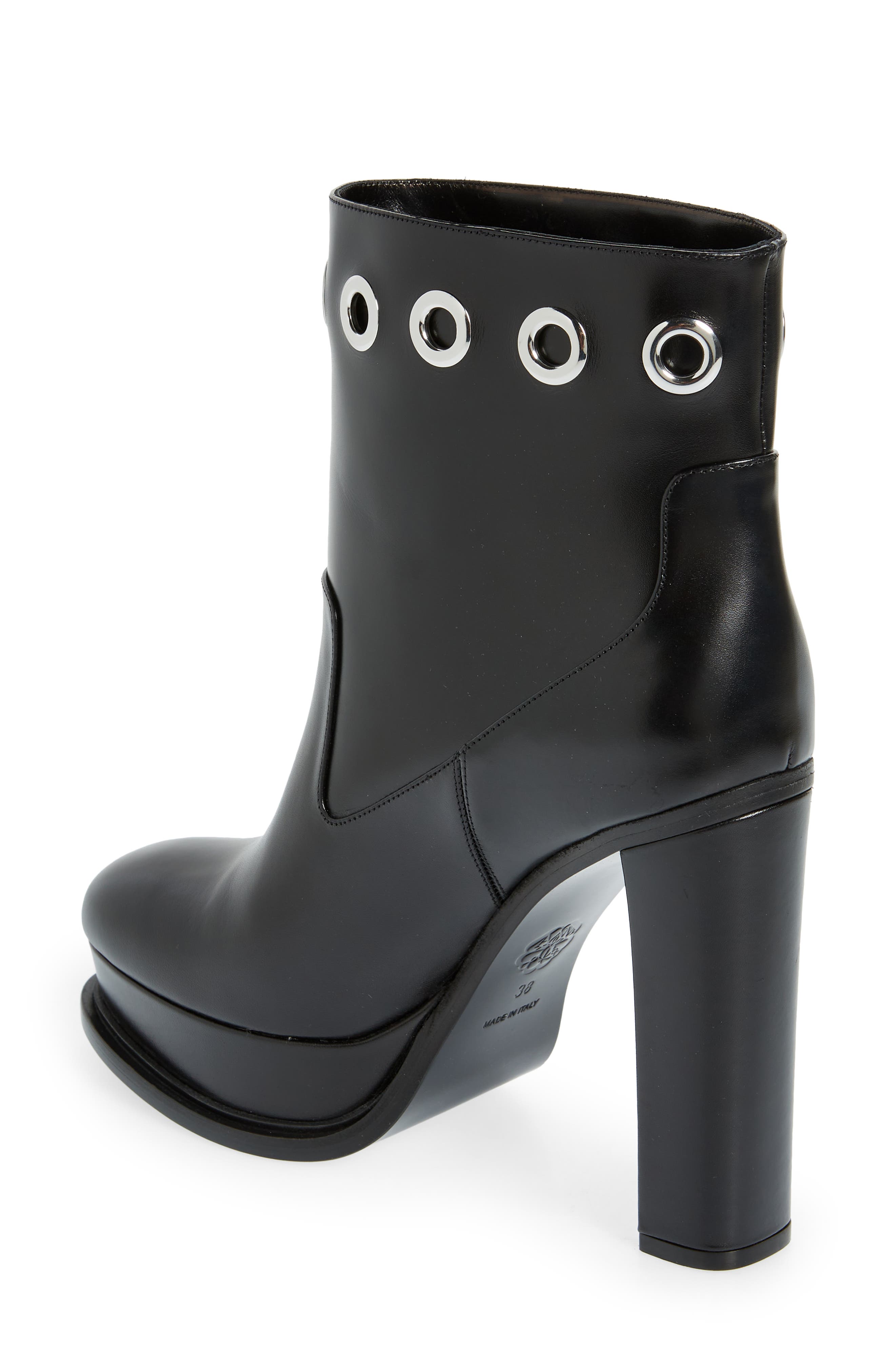 McQueen Studded Platform Bootie, Alternate, color, 