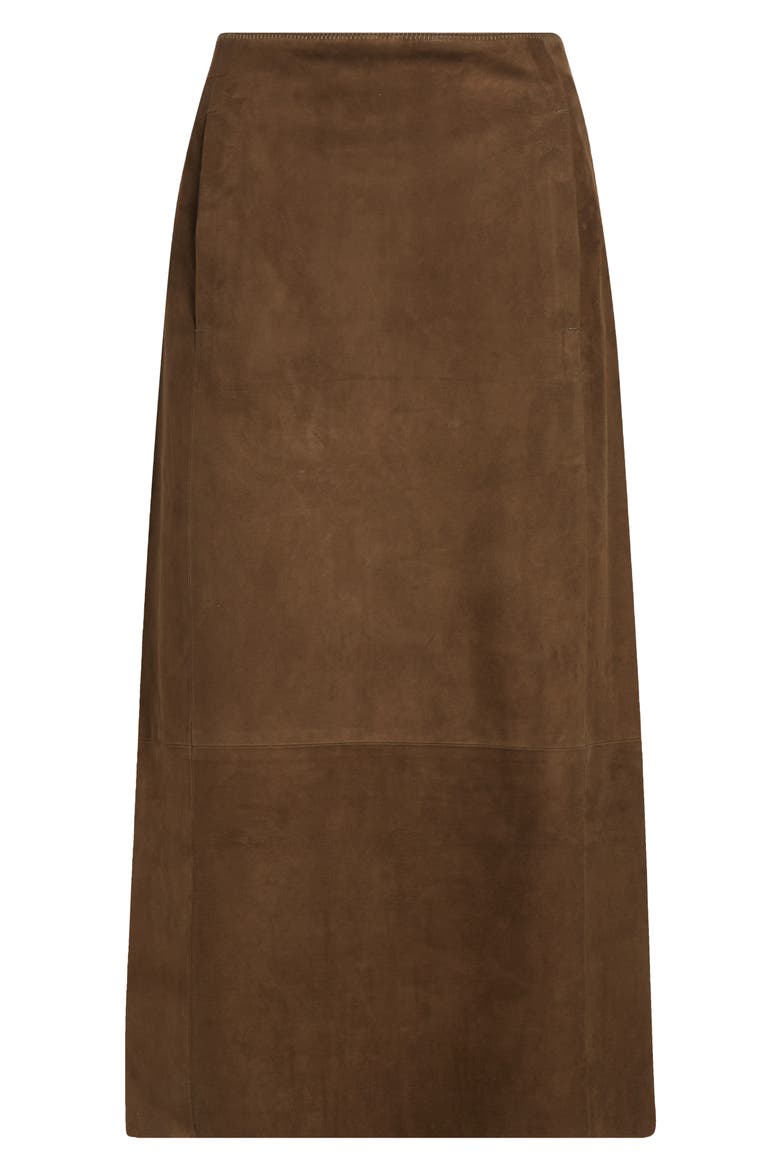 Slim Suede Skirt, Alternate, color, 396HZV-HAZEL VINE