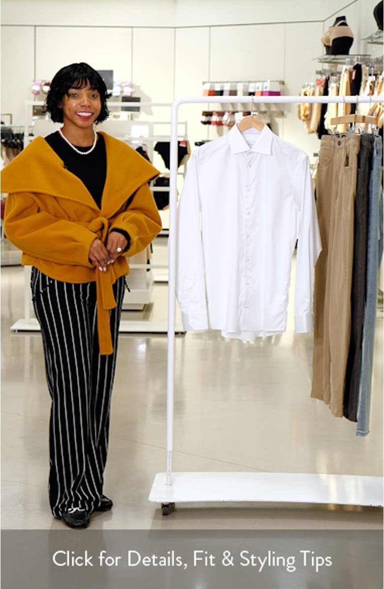 Slim Fit Solid Cotton Dress Shirt, sales video thumbnail