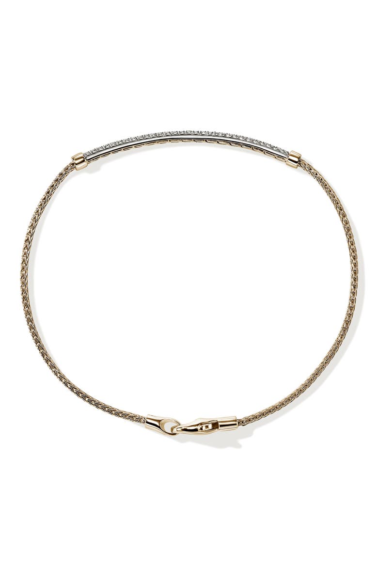 JH Essentials Pavé Diamond Bracelet, Alternate, color, GOLD