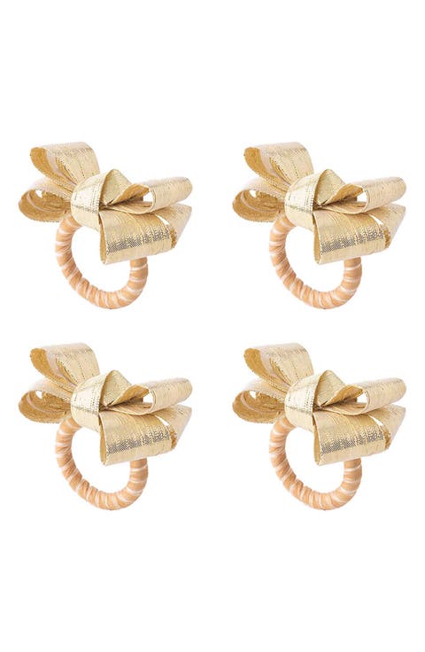 Tuxedo Set of 4 Napkin Rings