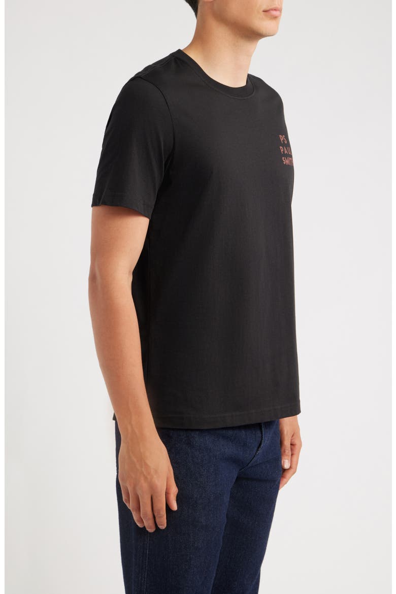 Logo Organic Cotton T-Shirt, Alternate, color, BLACK