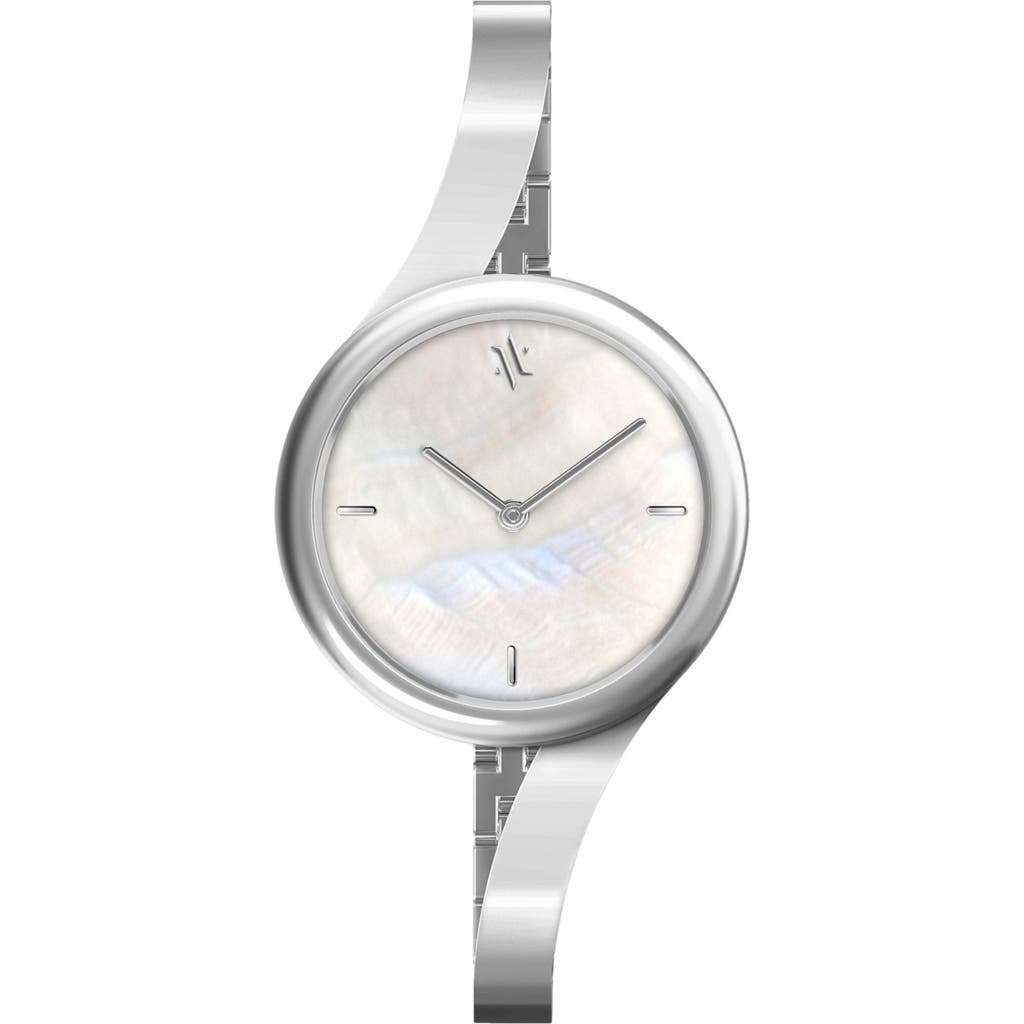 VANNA Claire Gemstone Watch in White Pearl-Silver  product