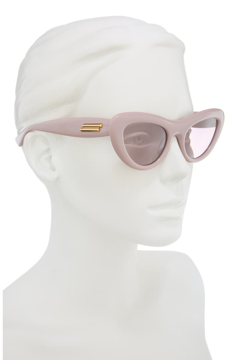 53mm Cat Eye Sunglasses, Alternate, color, PINK PINK VIOLET