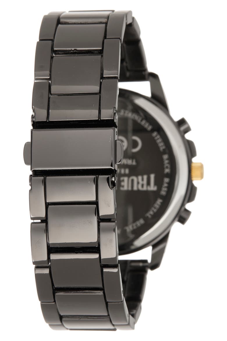 Status Chronograph Bracelet Watch, 43mm, Alternate, color, BLACK