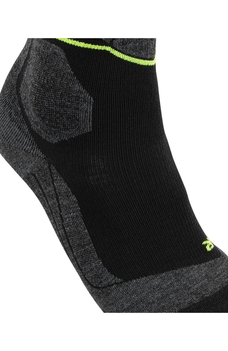 Falke SK Compression Wool Ski Socks, Alternate, color, Black-Lightning, W2