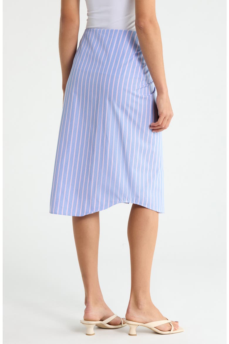 Stripe Midi Wrap Skirt, Alternate, color, AMALFI STRIPE