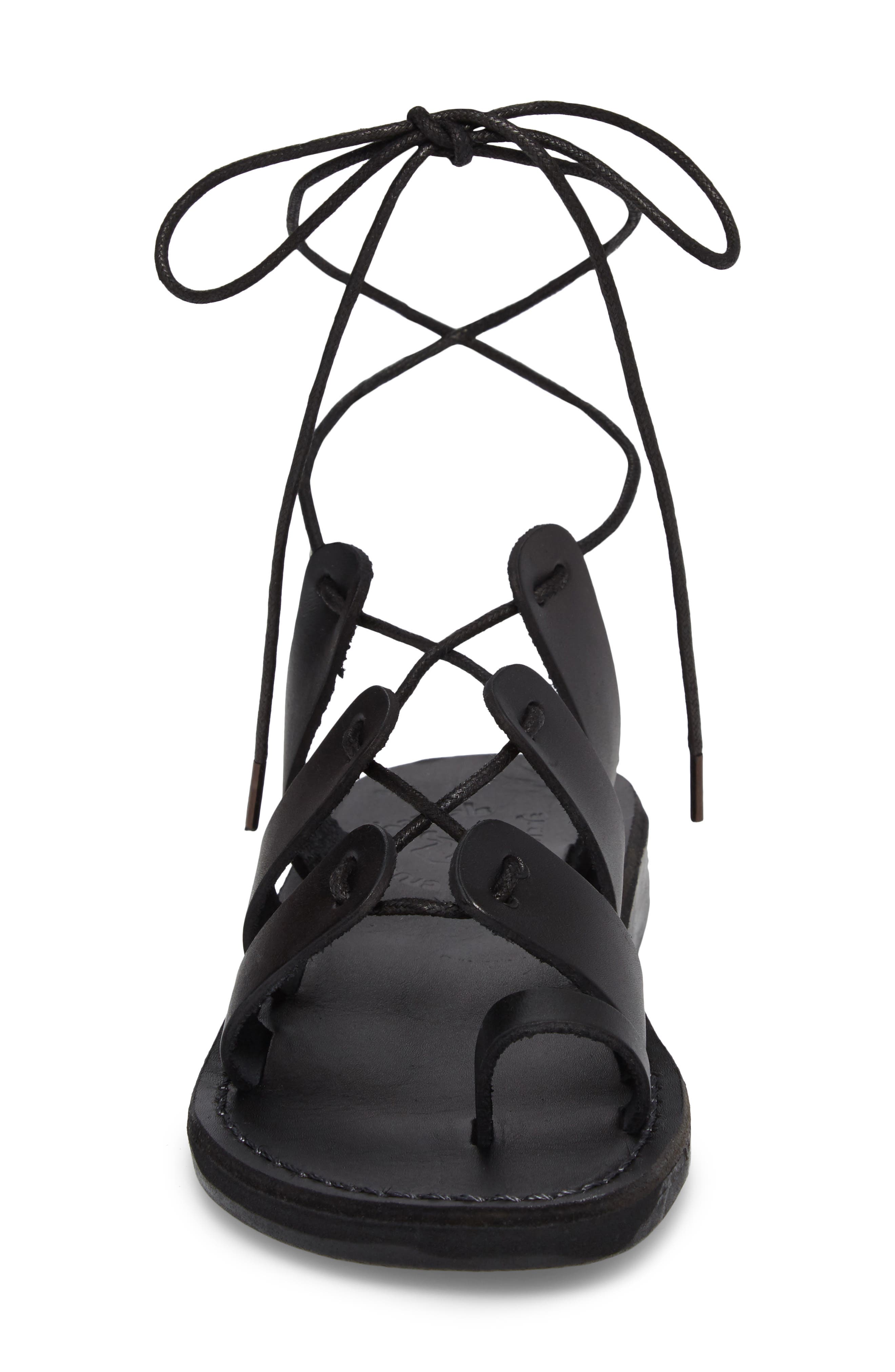 Jerusalem Sandals Deborah Wraparound Laces Sandal, Alternate, color, 