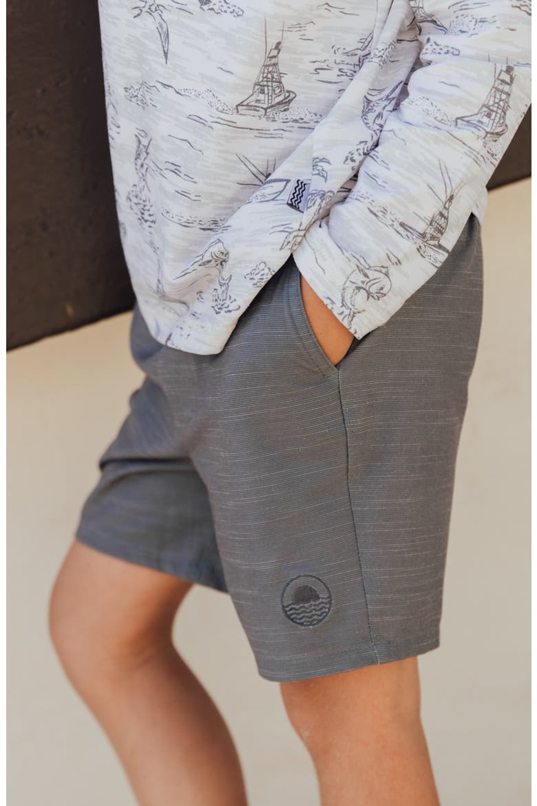 Kids' Buckle-Up Hybrid Shorts, Alternate, color, SMOKED GREY