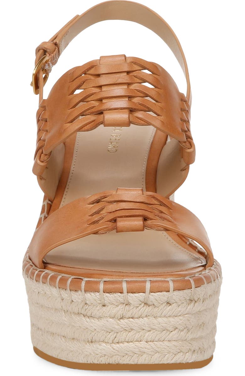 Veronica Beard Riya Slingback Espadrille Platform Wedge Sandal, Alternate, color, Natural