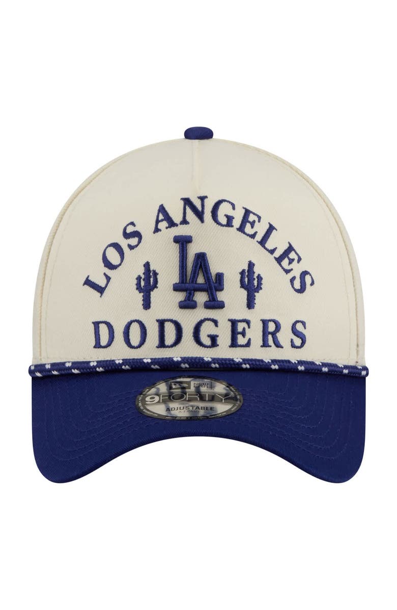 New Era Men's New Era  Cream Los Angeles Dodgers 2026 Spring Training Fan Pack Rope A-Frame 9FORTY Adjustable Hat, Alternate, color, Cream
