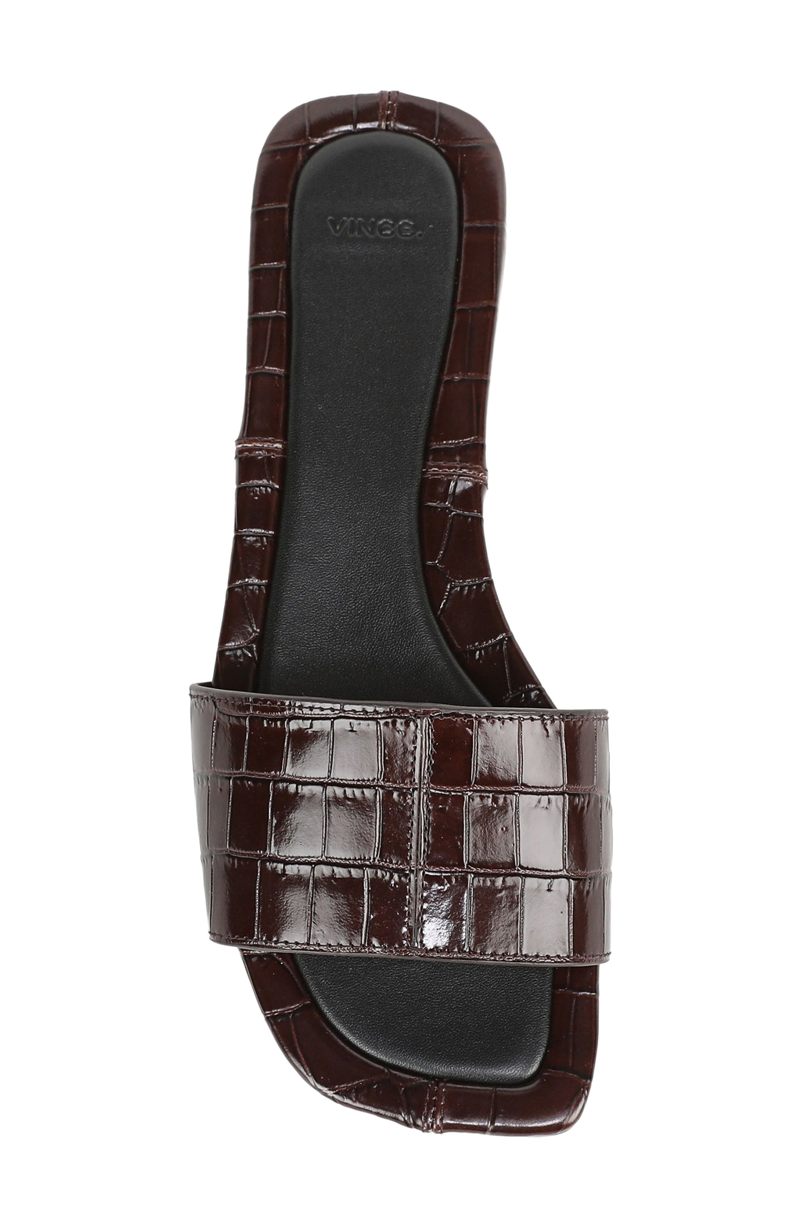Valeria Slide Sandal, Alternate, color, CACOA BROWN