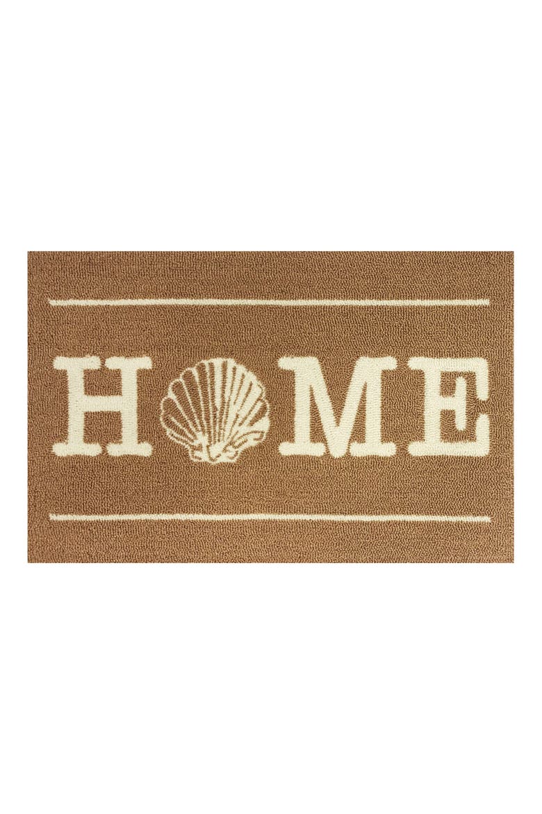 Home Shell Doormat, Main, color, TAN WHITE