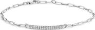 Haus of Brilliance Sterling Silver 1/7 Cttw Diamond Double Row Link Tennis Bracelet