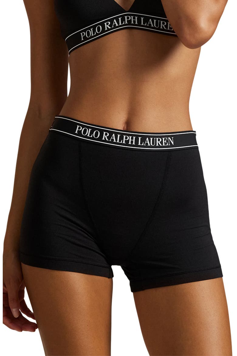 Logo Band Knit Boxers, Main, color, ONYX