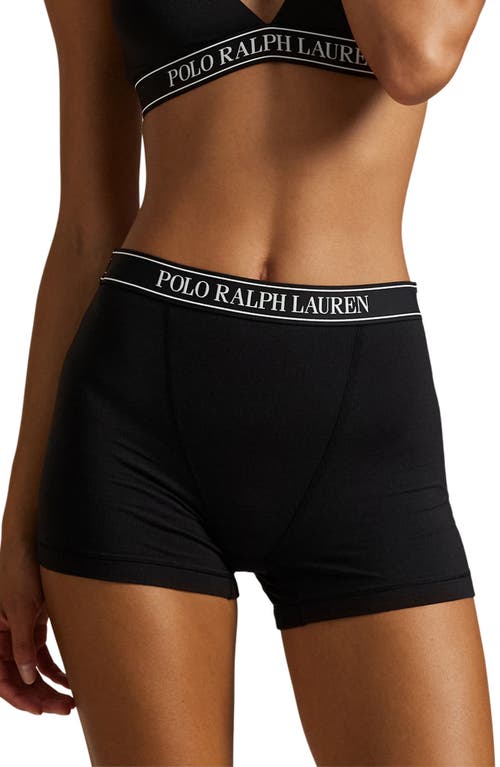 Polo Ralph Lauren Logo Band Knit Boxers In Black