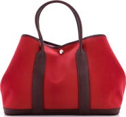 Pre-Owned Hermes Garden Party Tote Toile and Leather 36