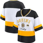 WEAR by Erin Andrews Women's WEAR by Erin Andrews Black/White Boston Bruins Jersey Style Tee