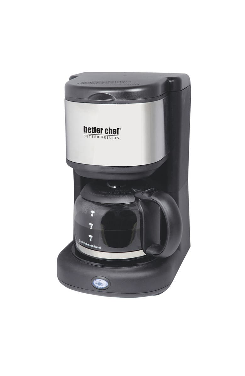 Better Chef 4 Cup Coffee Maker, Main, color, Black