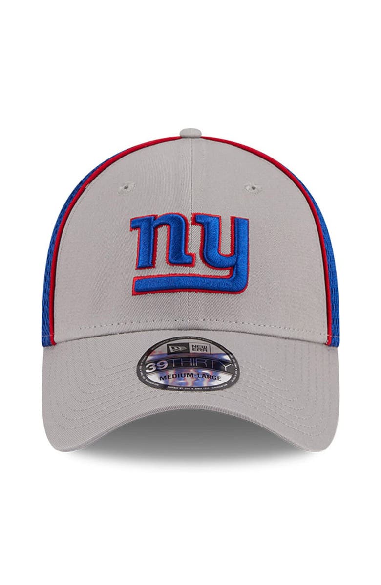 New Era Men's New Era Gray New York Giants  Pipe 39THIRTY Flex Hat, Alternate, color, 