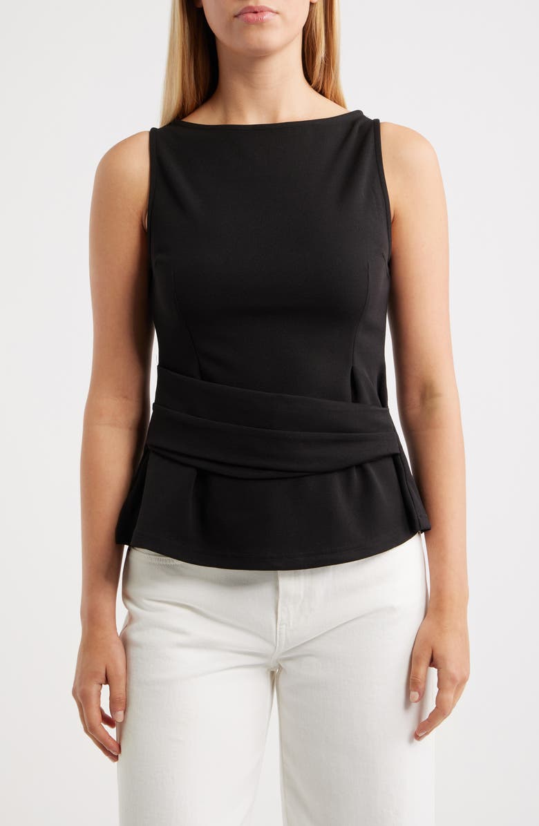 NIKKI LUND Silva Sleeveless Top, Main, color, Black
