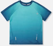Deux par Deux Short Sleeve Athletic Top Gradient in Recycled Polyester