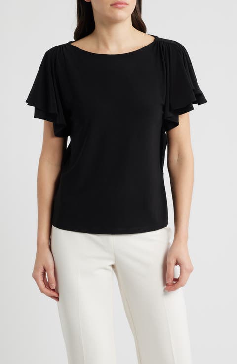 Cascade Flutter Sleeve Top