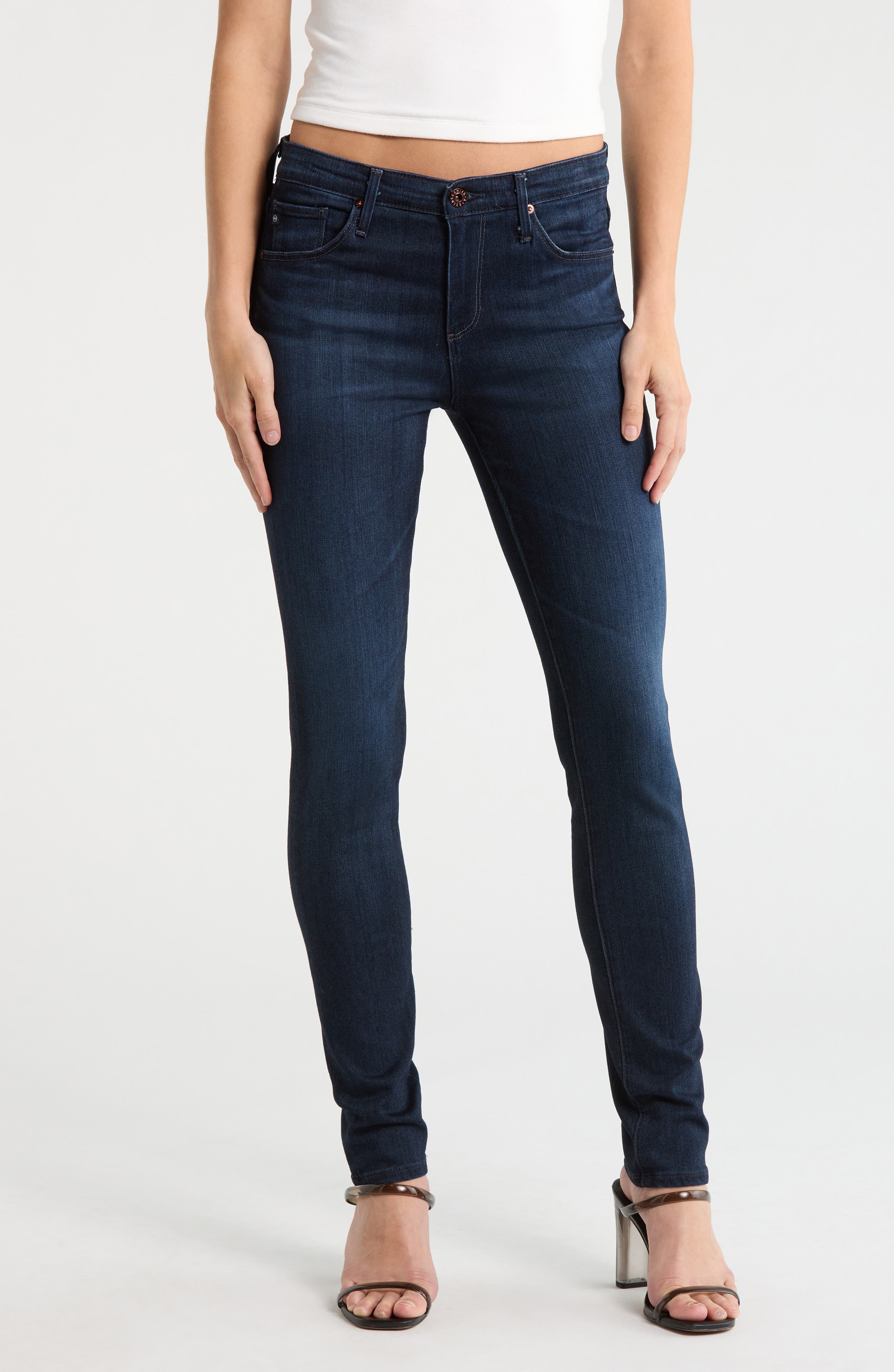 AG 'Prima' Mid Rise Cigarette Jeans
